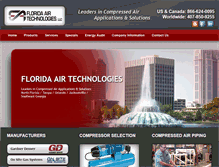 Tablet Screenshot of floridaairtech.com